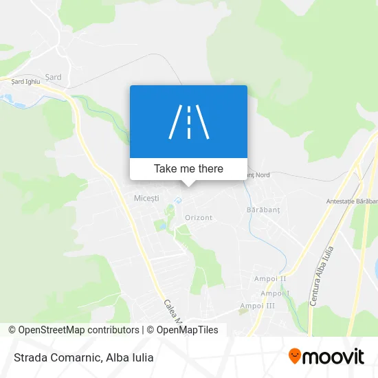 Strada Comarnic map