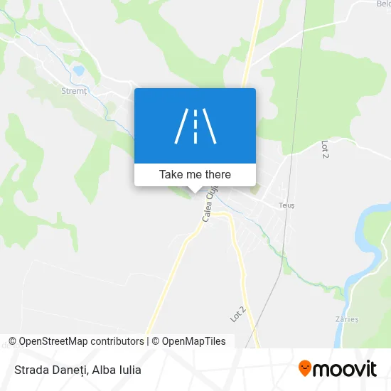 Strada Daneți map