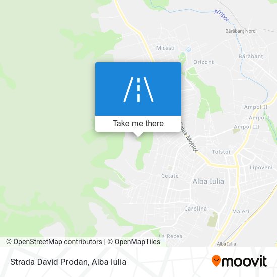 Strada David Prodan map