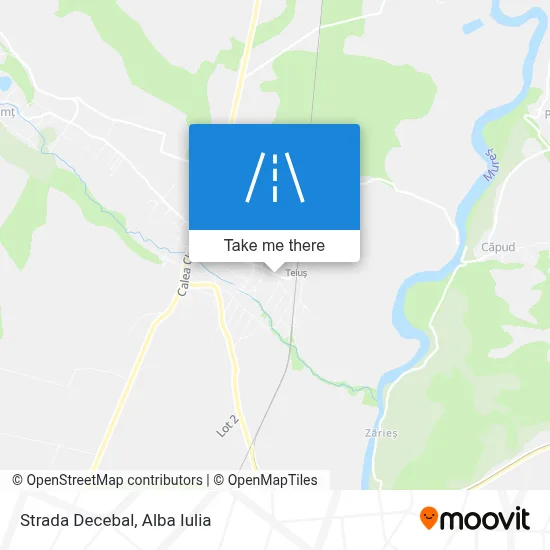 Strada Decebal map