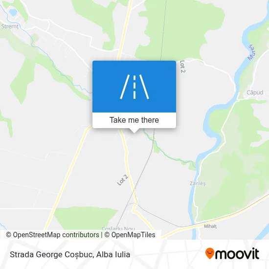 Strada George Coșbuc map