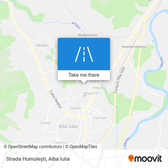Strada Humulești map