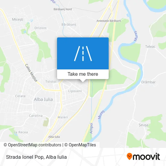 Strada Ionel Pop map