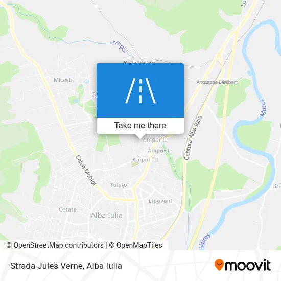 Strada Jules Verne map