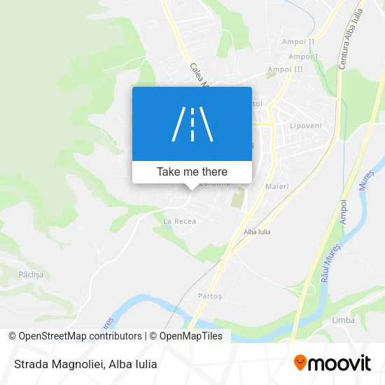 Strada Magnoliei map
