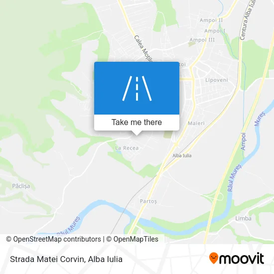 Strada Matei Corvin map