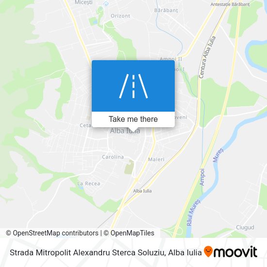 Strada Mitropolit Alexandru Sterca Soluziu map