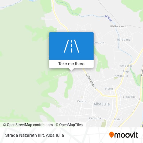 Strada Nazareth Illit map