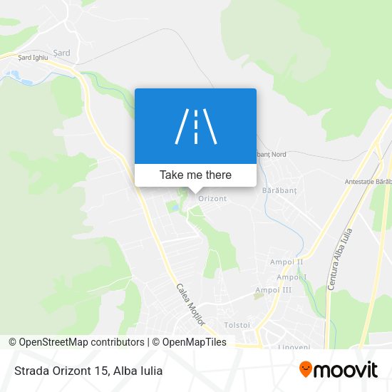 Strada Orizont 15 map