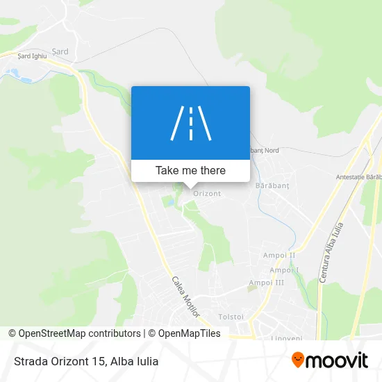 Strada Orizont 15 map