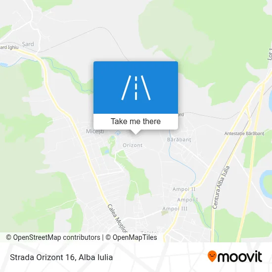 Strada Orizont 16 map