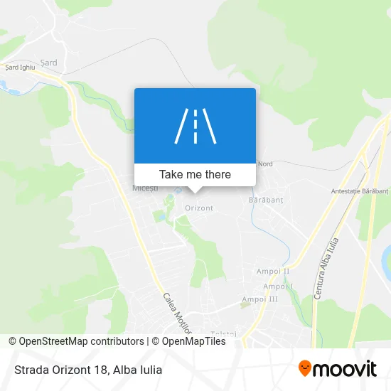 Strada Orizont 18 map