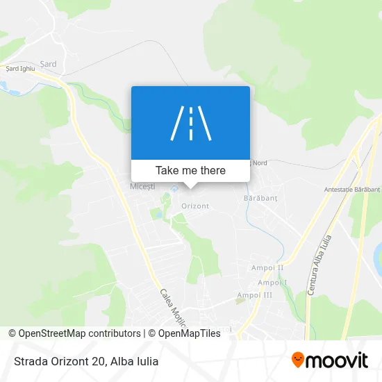 Strada Orizont 20 map