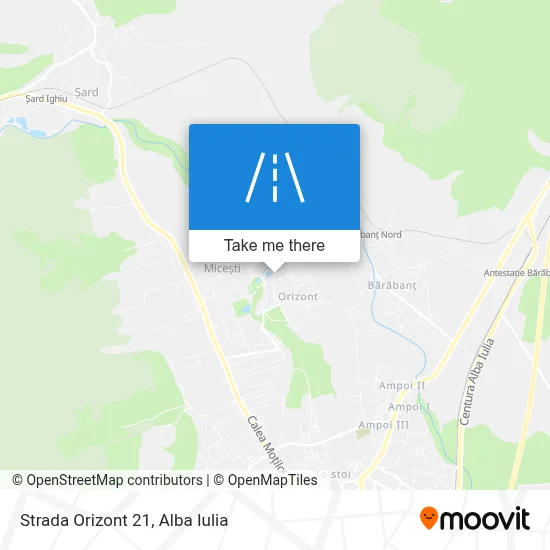 Strada Orizont 21 map
