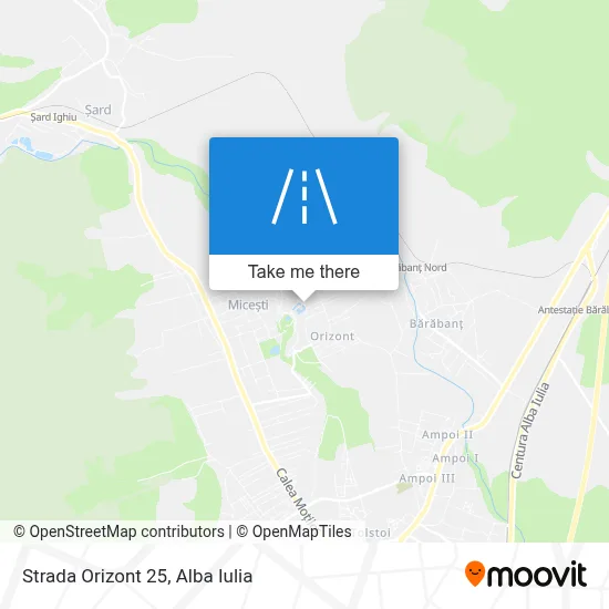 Strada Orizont 25 map