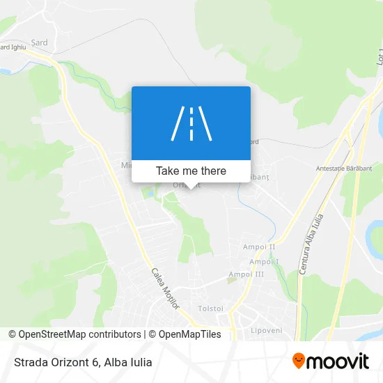 Strada Orizont 6 map