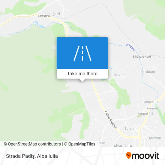 Strada Padiș map