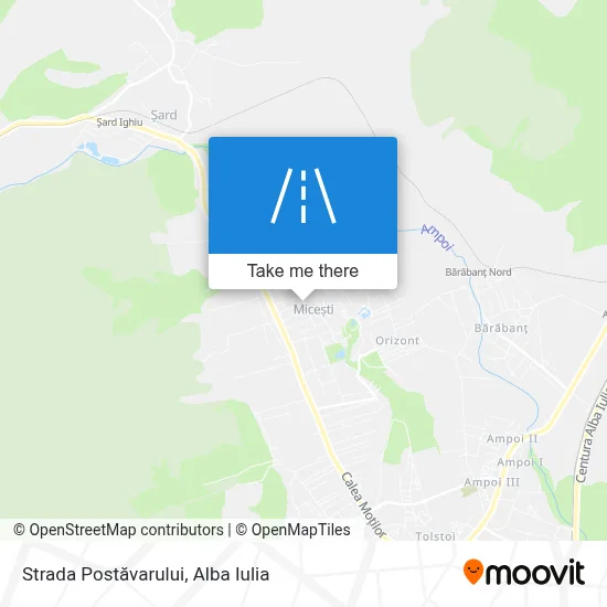 Strada Postăvarului map