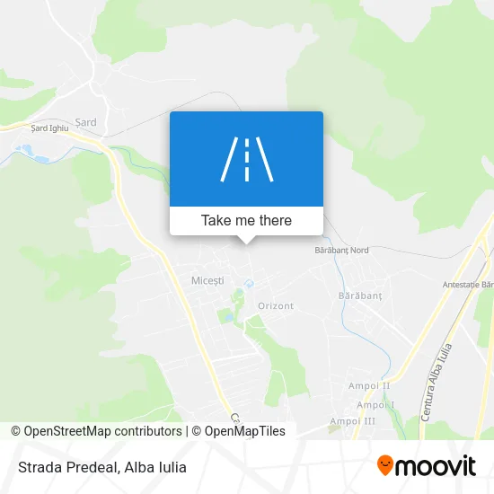 Strada Predeal map