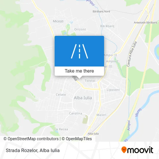 Strada Rozelor map