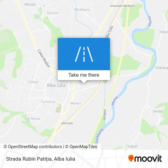 Strada Rubin Patiția map