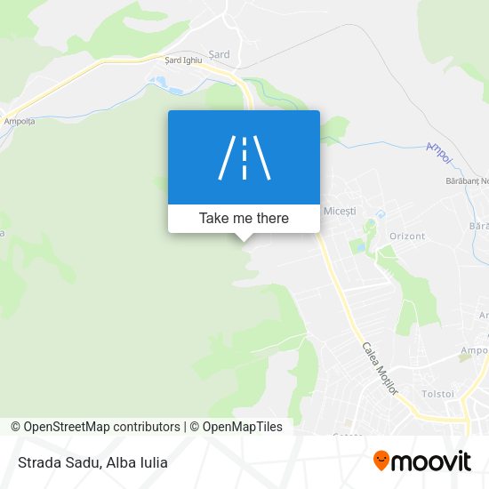 Strada Sadu map