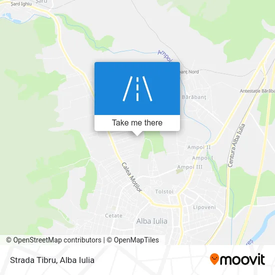 Strada Tibru map