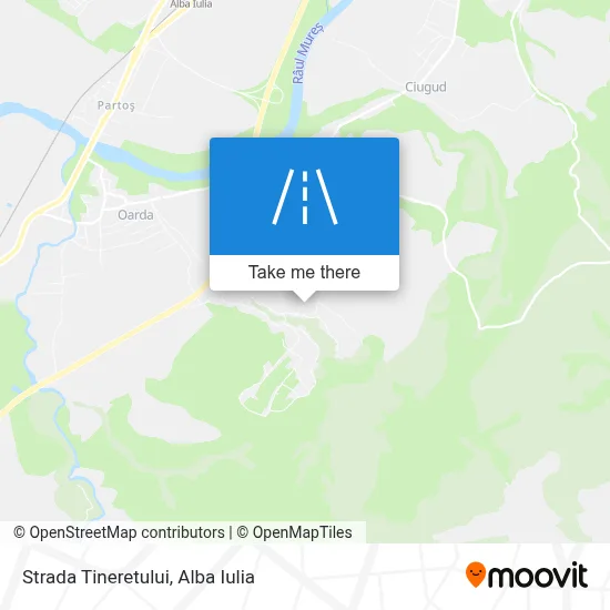 Strada Tineretului map