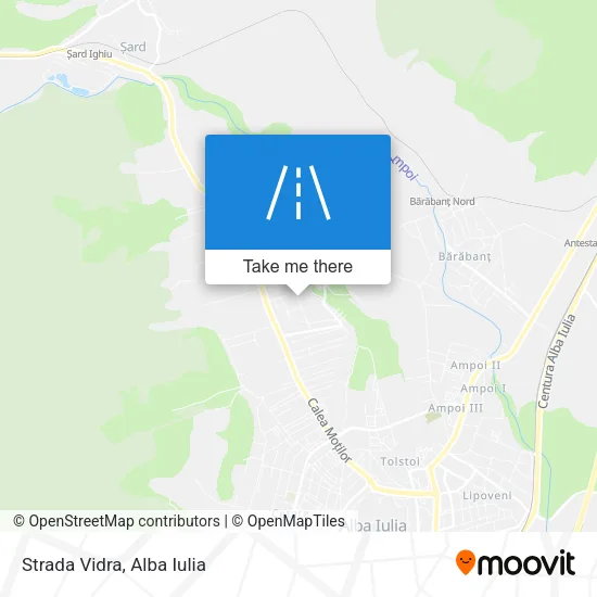 Strada Vidra map