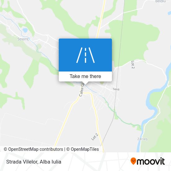 Strada Vilelor map