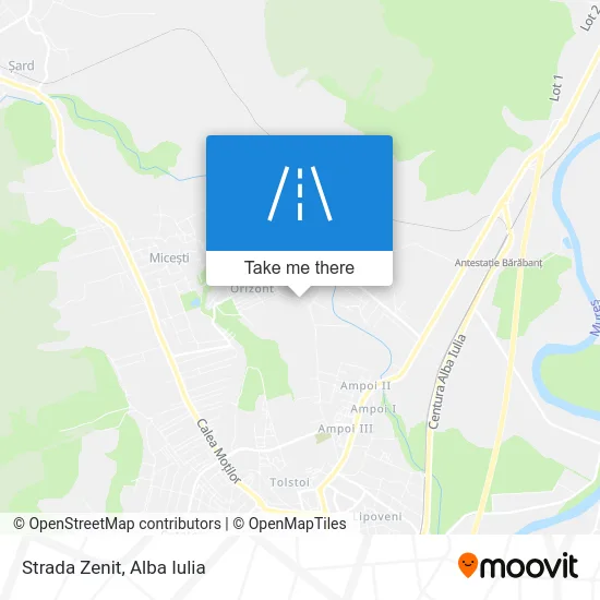 Strada Zenit map