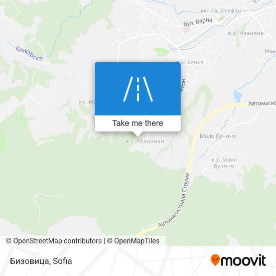 Бизовица map