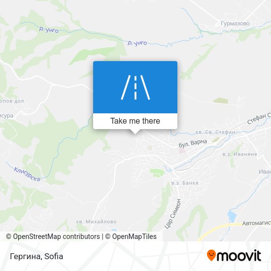 Гергина map