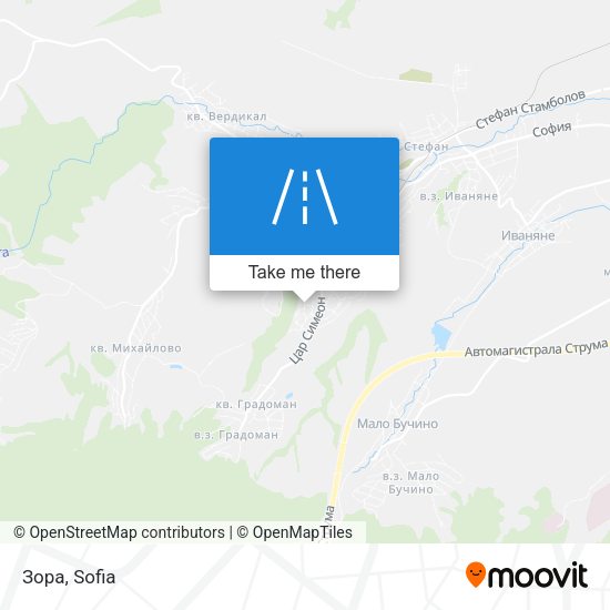 Зора map