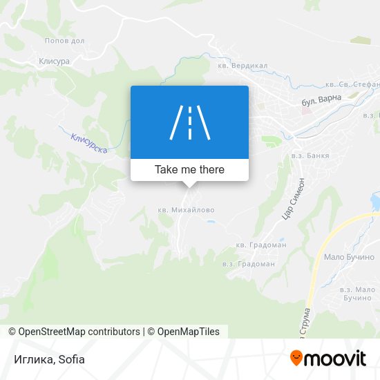 Иглика map