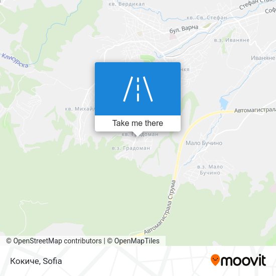 Кокиче map