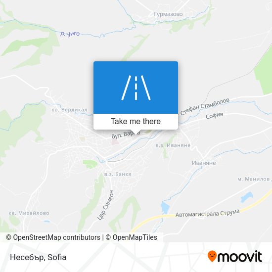 Несебър map