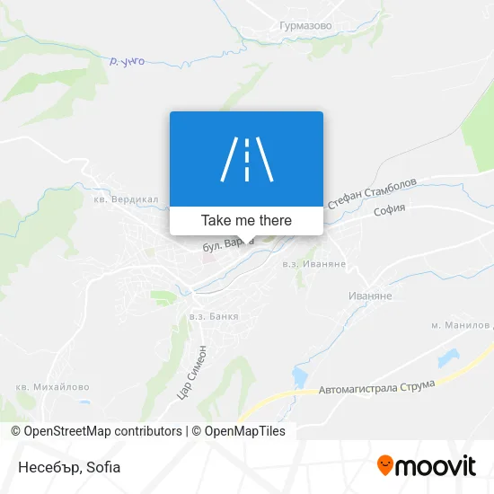 Несебър map