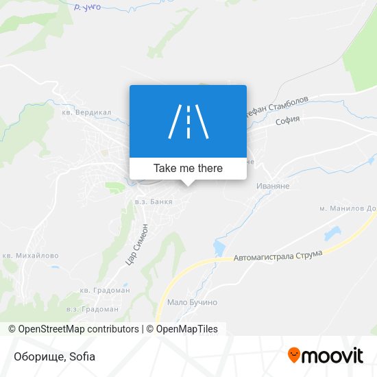 Оборище map