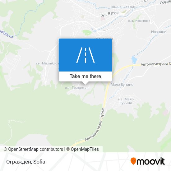 Огражден map