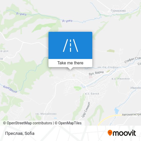 Преслав map