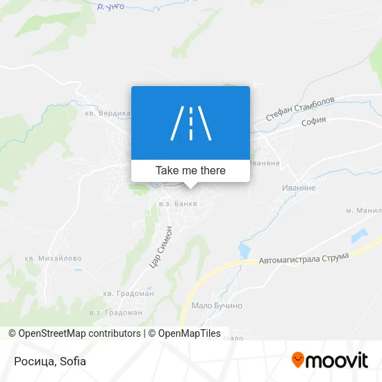 Росица map