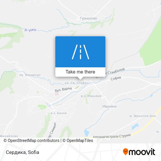 Сердика map