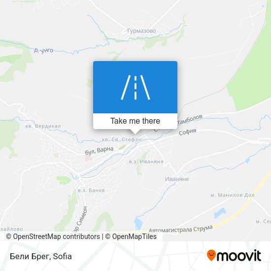 Бели Брег map