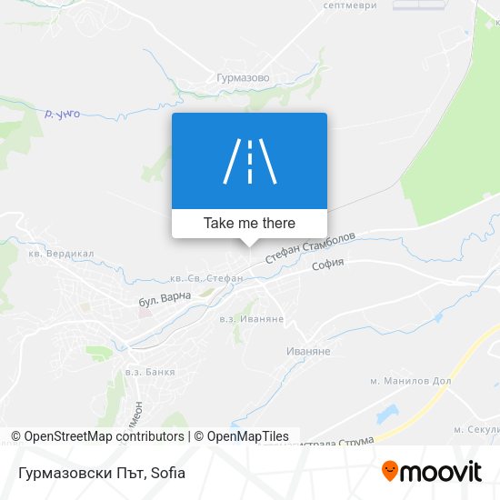 Гурмазовски Път map