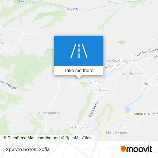 Христо Ботев map