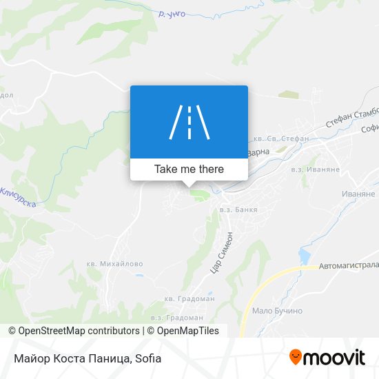 Карта Майор Коста Паница