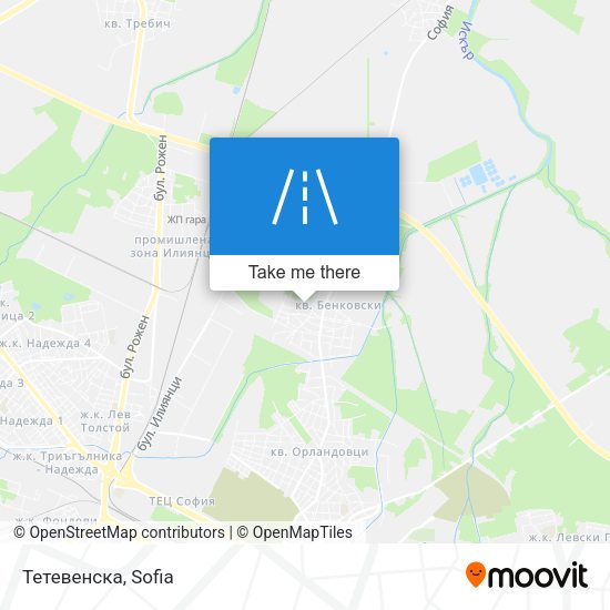Карта Тетевенска