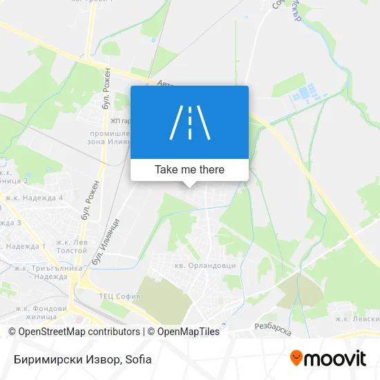Карта Биримирски Извор