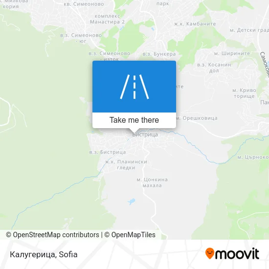 Карта Калугерица